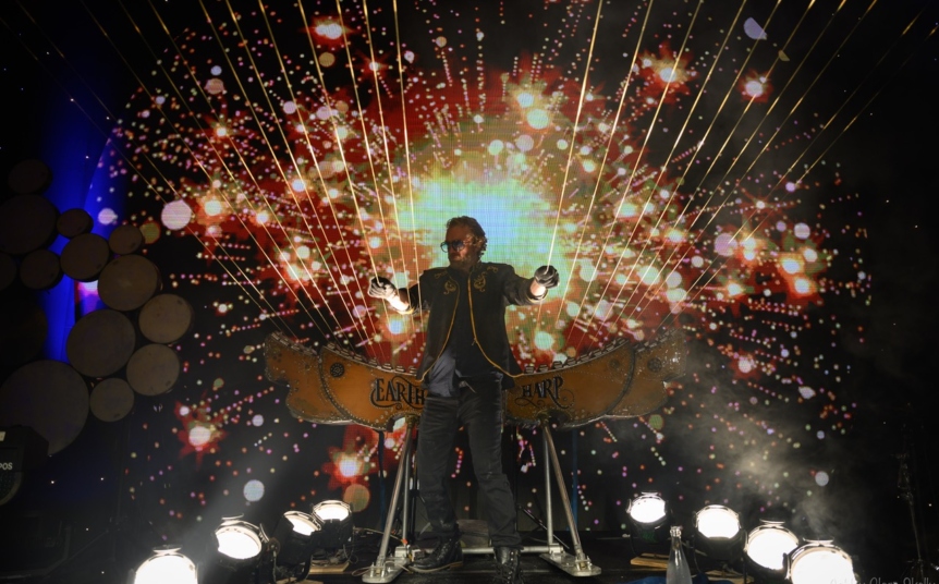 William Close and The Earth Harp Collective at Burning Man 2023